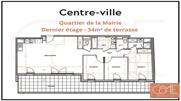 Ma-Cabane - Vente Appartement LA CHAPELLE-SUR-ERDRE, 93 m²