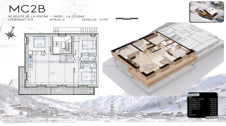 Ma-Cabane - Vente Appartement LA CLUSAZ, 67 m²