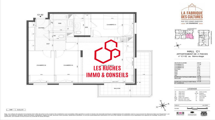 Ma-Cabane - Vente Appartement La Courneuve, 80 m²