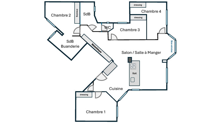 Ma-Cabane - Vente Appartement LA GARENNE-COLOMBES, 148 m²