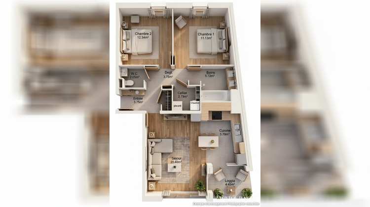 Ma-Cabane - Vente Appartement La Madeleine, 73 m²