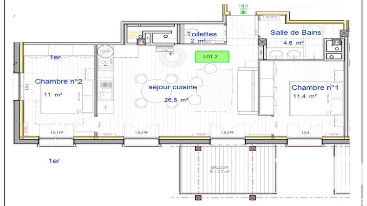 Ma-Cabane - Vente Appartement La Morte, 55 m²