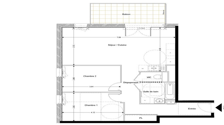 Ma-Cabane - Vente Appartement LA MOTTE-SERVOLEX, 70 m²