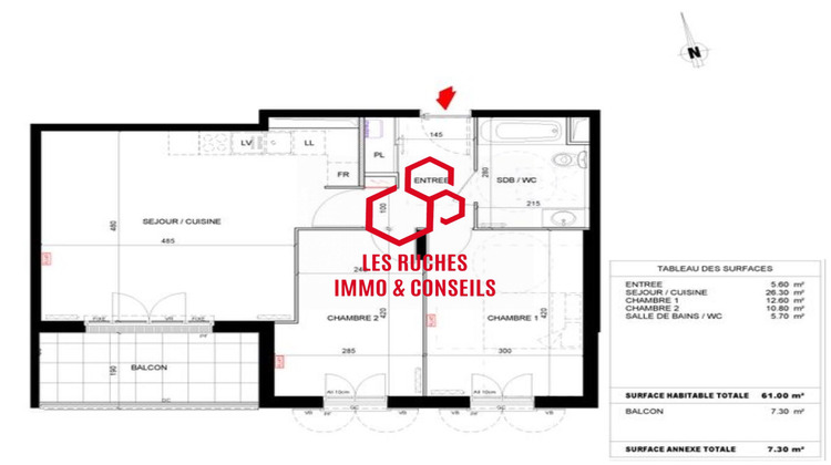 Ma-Cabane - Vente Appartement La Queue-en-Brie, 61 m²