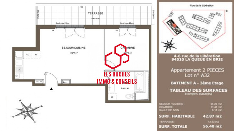 Ma-Cabane - Vente Appartement La Queue-en-Brie, 42 m²