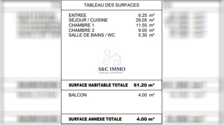 Ma-Cabane - Vente Appartement La Queue-en-Brie, 61 m²