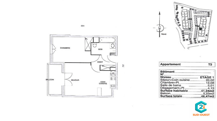 Ma-Cabane - Vente Appartement La Rivière-Saint-Sauveur, 41 m²