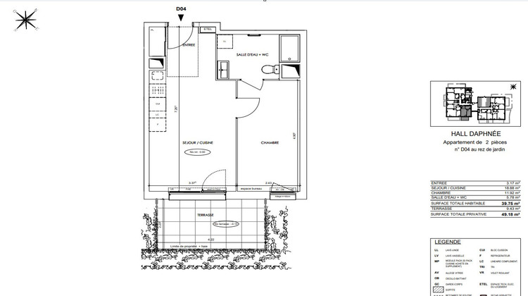 Ma-Cabane - Vente Appartement LA ROCHE-SUR-FORON, 39 m²