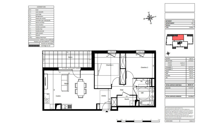 Ma-Cabane - Vente Appartement LA ROCHE-SUR-FORON, 68 m²