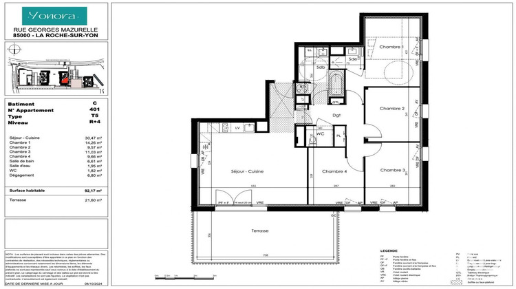Ma-Cabane - Vente Appartement La Roche-sur-Yon, 92 m²