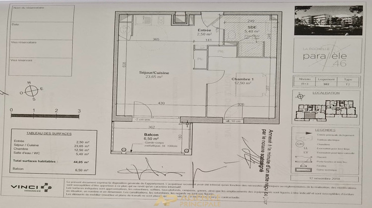 Ma-Cabane - Vente Appartement LA ROCHELLE, 44 m²