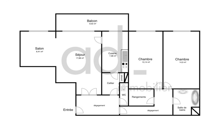Ma-Cabane - Vente Appartement La Rochelle, 83 m²
