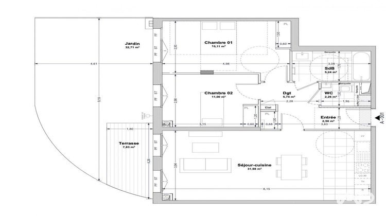 Ma-Cabane - Vente Appartement La Rochelle, 73 m²