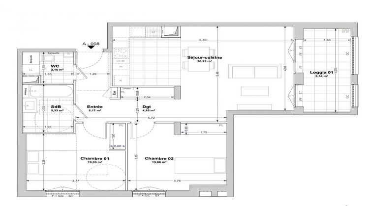 Ma-Cabane - Vente Appartement La Rochelle, 75 m²