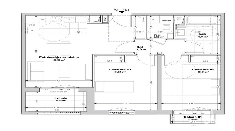 Ma-Cabane - Vente Appartement La Rochelle, 66 m²
