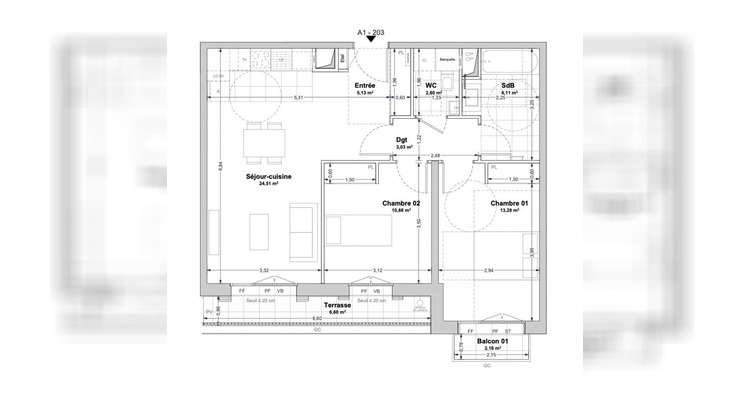 Ma-Cabane - Vente Appartement La Rochelle, 65 m²