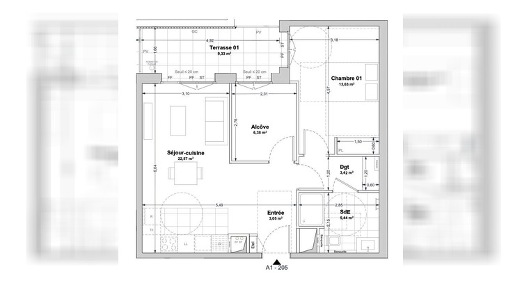 Ma-Cabane - Vente Appartement La Rochelle, 54 m²