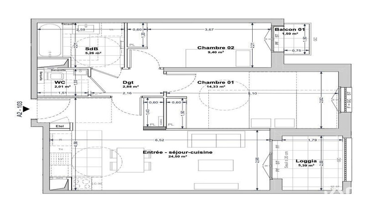 Ma-Cabane - Vente Appartement La Rochelle, 58 m²