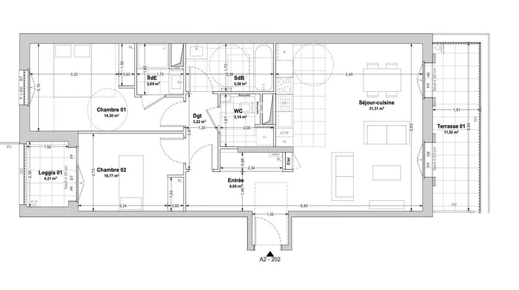 Ma-Cabane - Vente Appartement La Rochelle, 79 m²