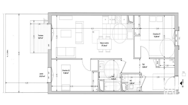 Ma-Cabane - Vente Appartement La Rochelle, 69 m²