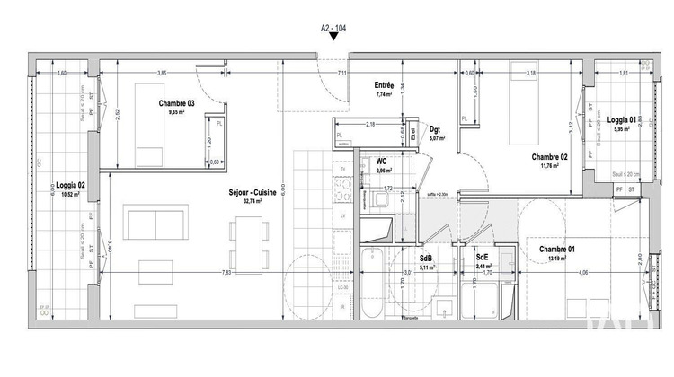 Ma-Cabane - Vente Appartement La Rochelle, 90 m²