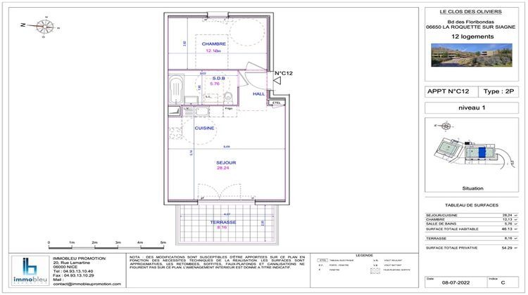 Ma-Cabane - Vente Appartement LA ROQUETTE SUR SIAGNE, 46 m²