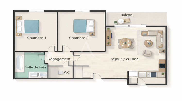 Ma-Cabane - Vente Appartement LA SALVETAT-SAINT-GILLES, 58 m²