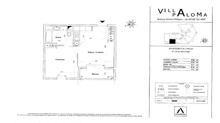 Ma-Cabane - Vente Appartement LA SEYNE-SUR-MER, 37 m²