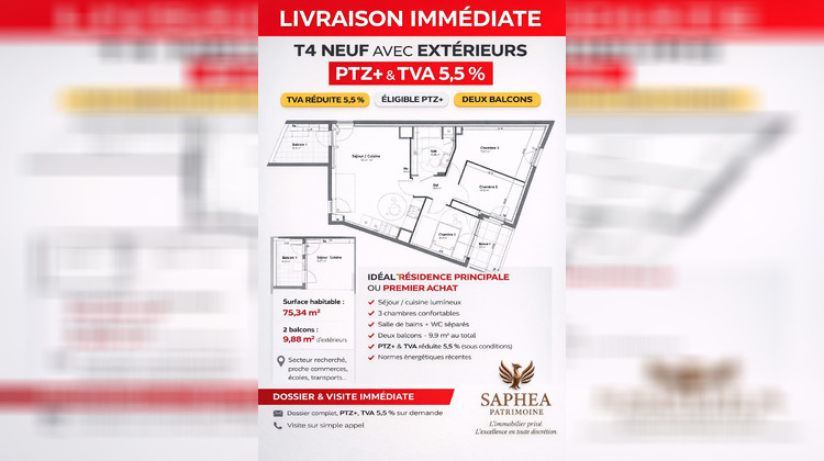 Ma-Cabane - Vente Appartement La Seyne-sur-Mer, 76 m²