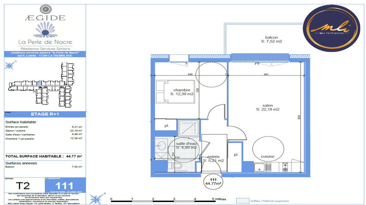 Ma-Cabane - Vente Appartement La Tremblade, 44 m²