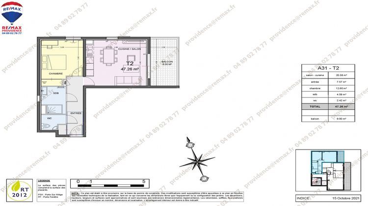 Ma-Cabane - Vente Appartement La Turbie, 48 m²