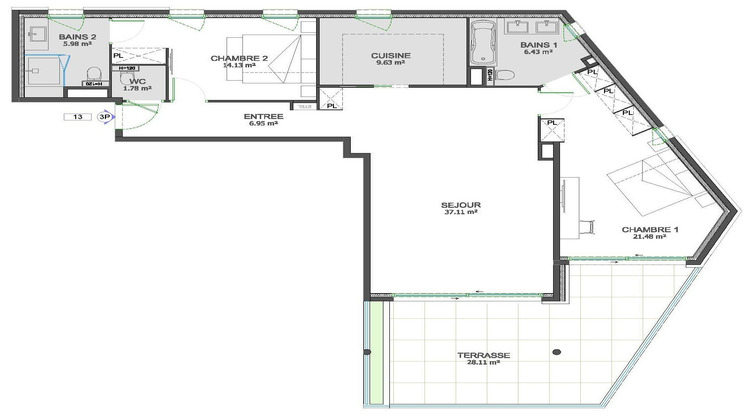 Ma-Cabane - Vente Appartement La Turbie, 101 m²