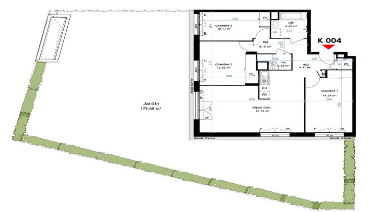 Ma-Cabane - Vente Appartement LA VERPILLIERE, 82 m²