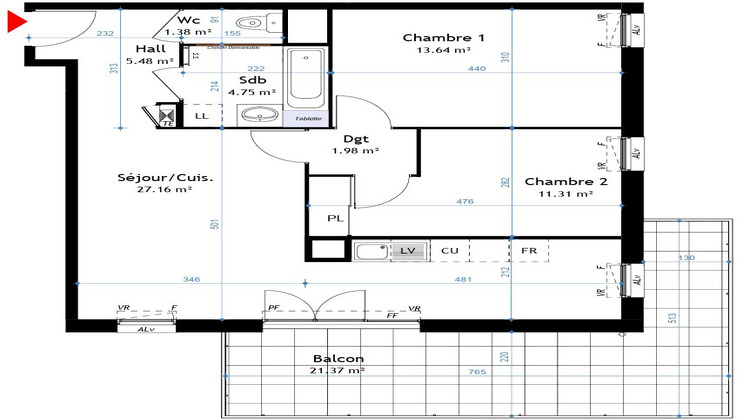 Ma-Cabane - Vente Appartement LA VERPILLIERE, 66 m²