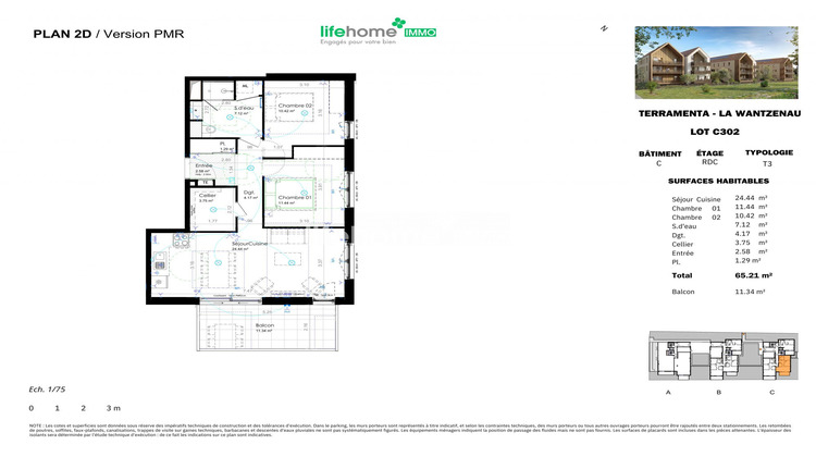 Ma-Cabane - Vente Appartement La Wantzenau, 65 m²