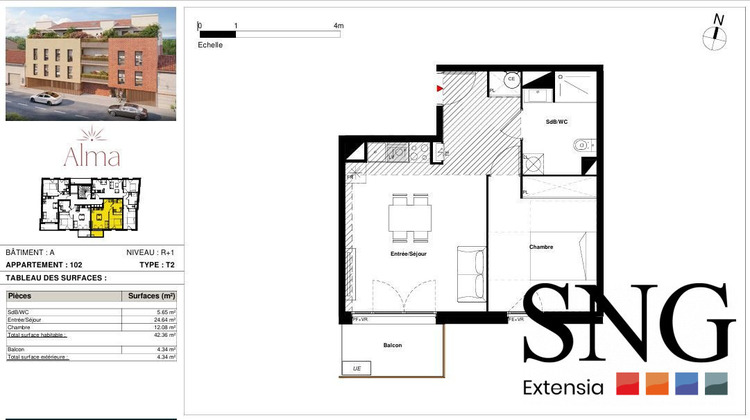Ma-Cabane - Vente Appartement Labarthe-sur-Lèze, 42 m²