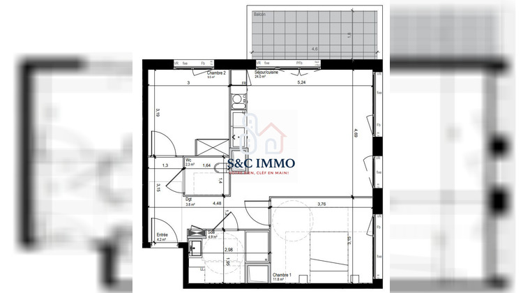 Ma-Cabane - Vente Appartement Lagny-sur-Marne, 61 m²