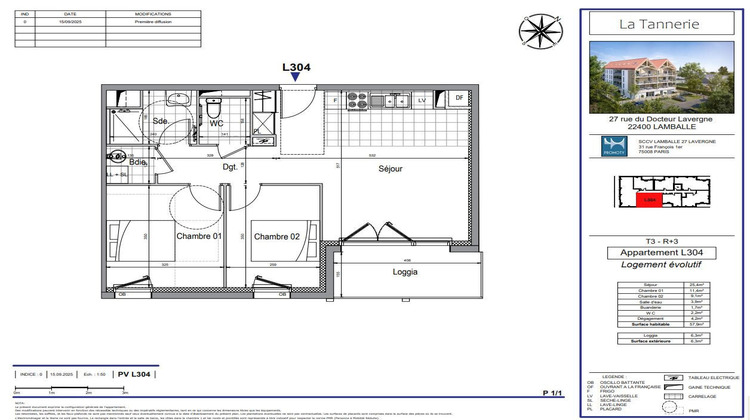 Ma-Cabane - Vente Appartement LAMBALLE, 57 m²