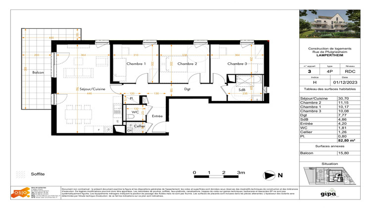 Ma-Cabane - Vente Appartement Lampertheim, 82 m²