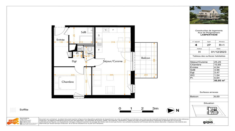 Ma-Cabane - Vente Appartement Lampertheim, 50 m²