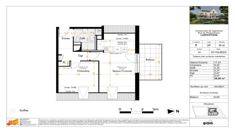 Ma-Cabane - Vente Appartement Lampertheim, 38 m²