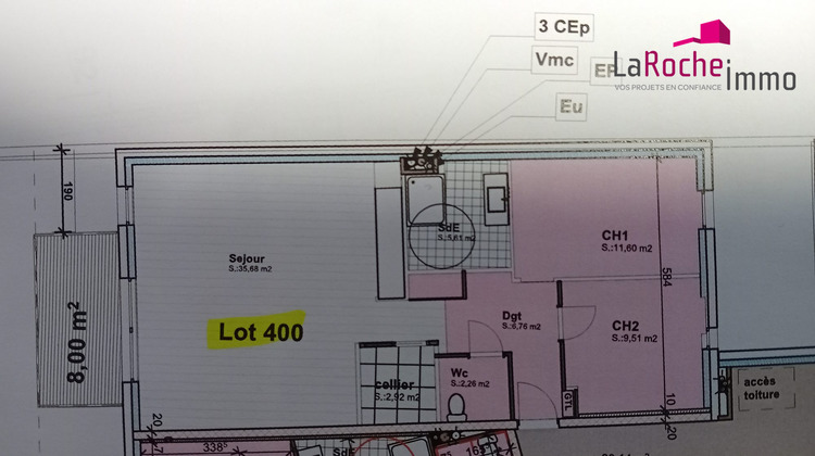 Ma-Cabane - Vente Appartement Landerneau, 74 m²