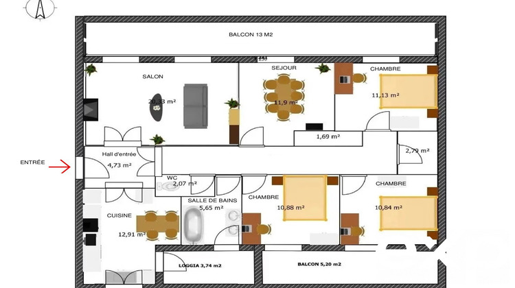 Ma-Cabane - Vente Appartement Langon, 115 m²