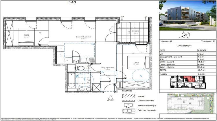 Ma-Cabane - Vente Appartement Lattes, 60 m²