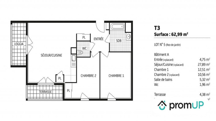 Ma-Cabane - Vente Appartement Laval, 63 m²