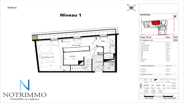 Ma-Cabane - Vente Appartement Lavérune, 102 m²