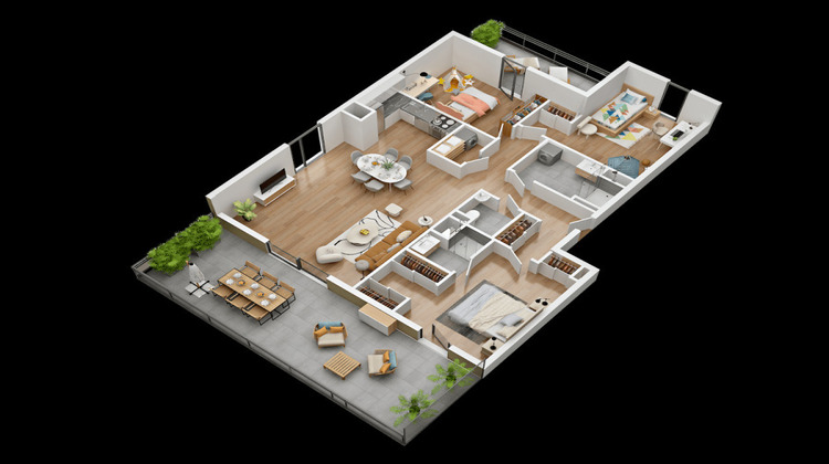 Ma-Cabane - Vente Appartement LE BAN-SAINT-MARTIN, 95 m²