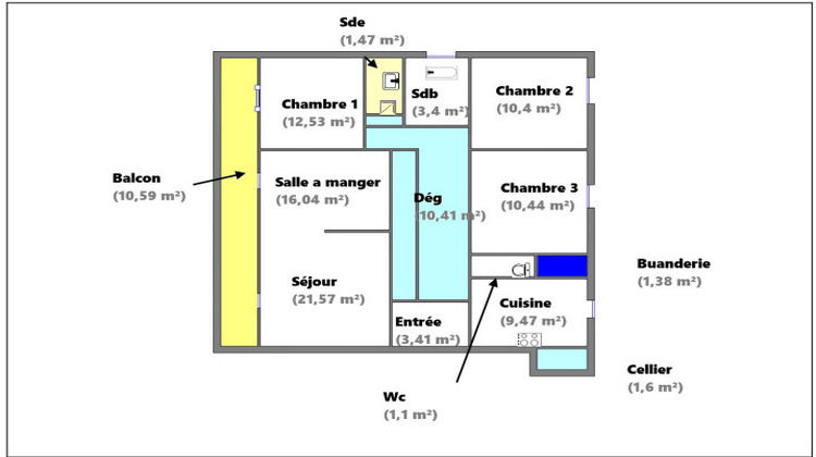 Ma-Cabane - Vente Appartement LE BLANC MESNIL, 105 m²