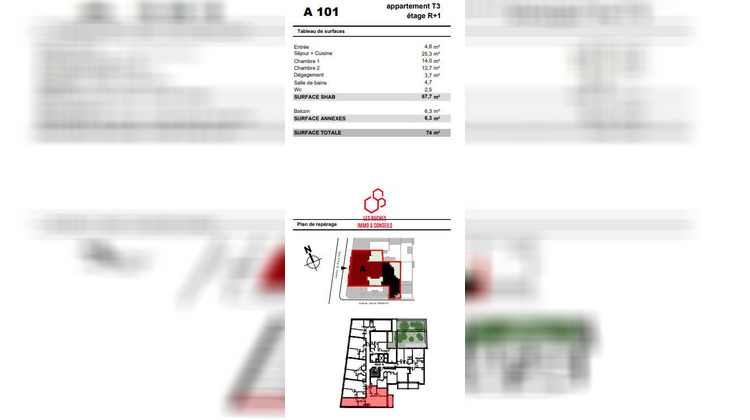 Ma-Cabane - Vente Appartement Le Blanc-Mesnil, 67 m²