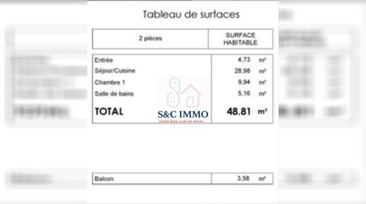 Ma-Cabane - Vente Appartement Le Blanc-Mesnil, 48 m²